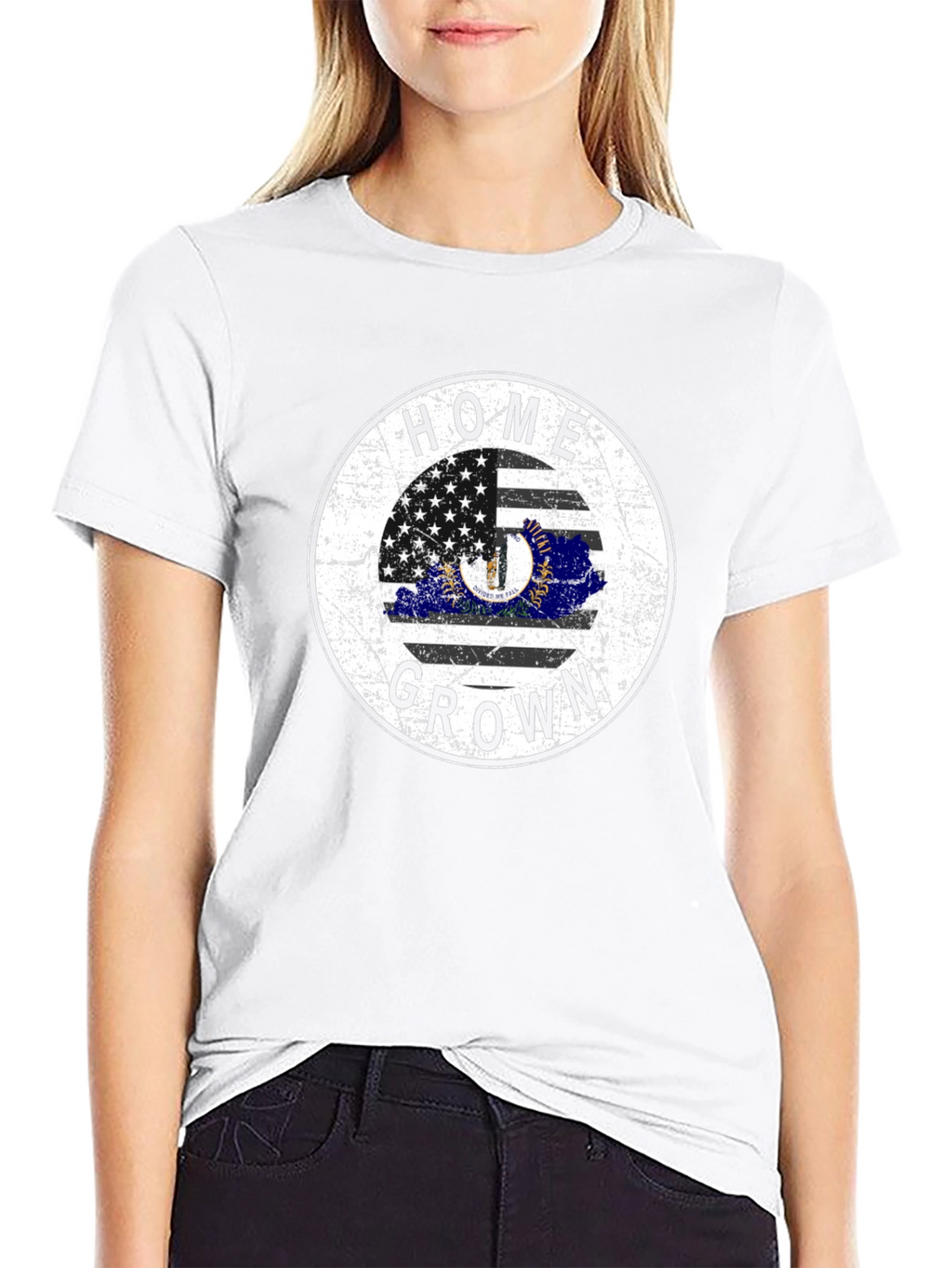 Home Grown Kentucky Flag Graphic Tee