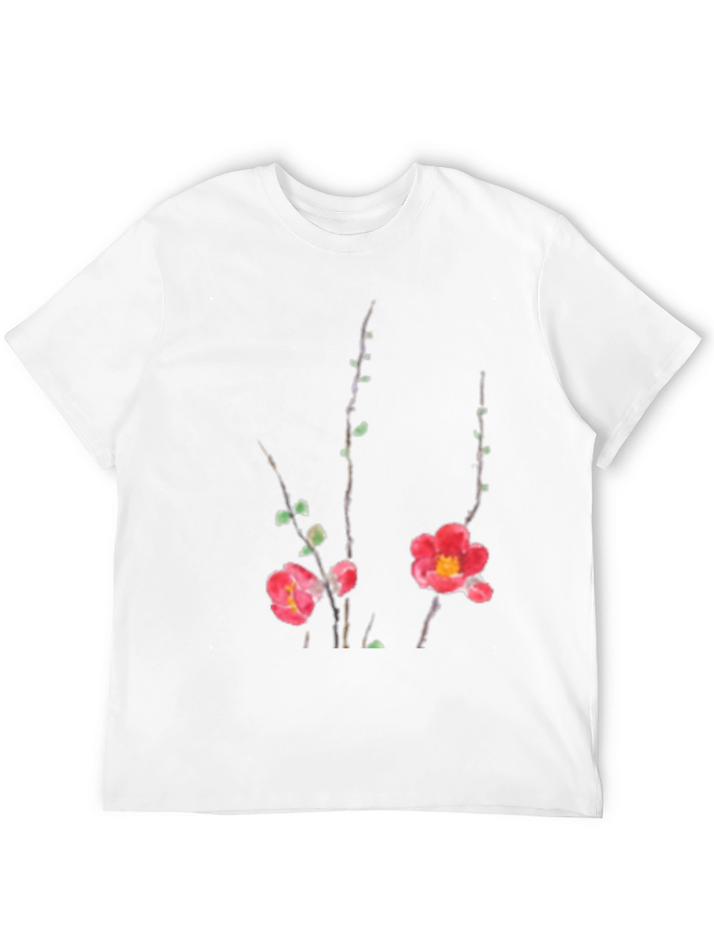 Floral Print Black T-Shirt