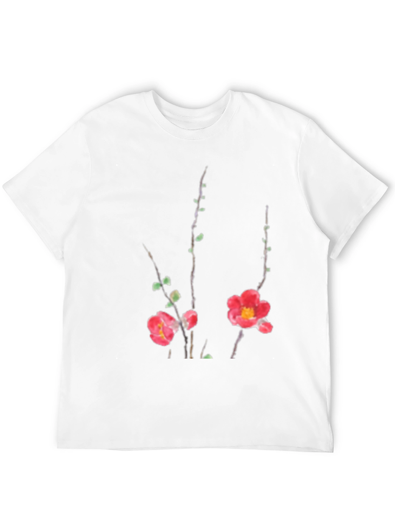 Floral Print Black T-Shirt