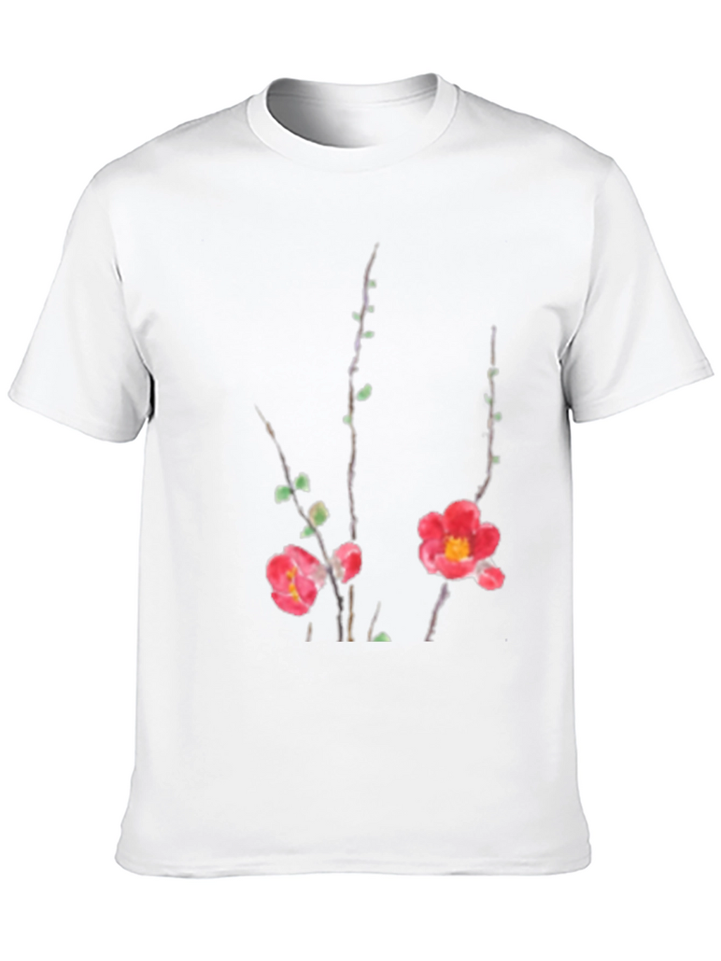 Floral Print Black T-Shirt