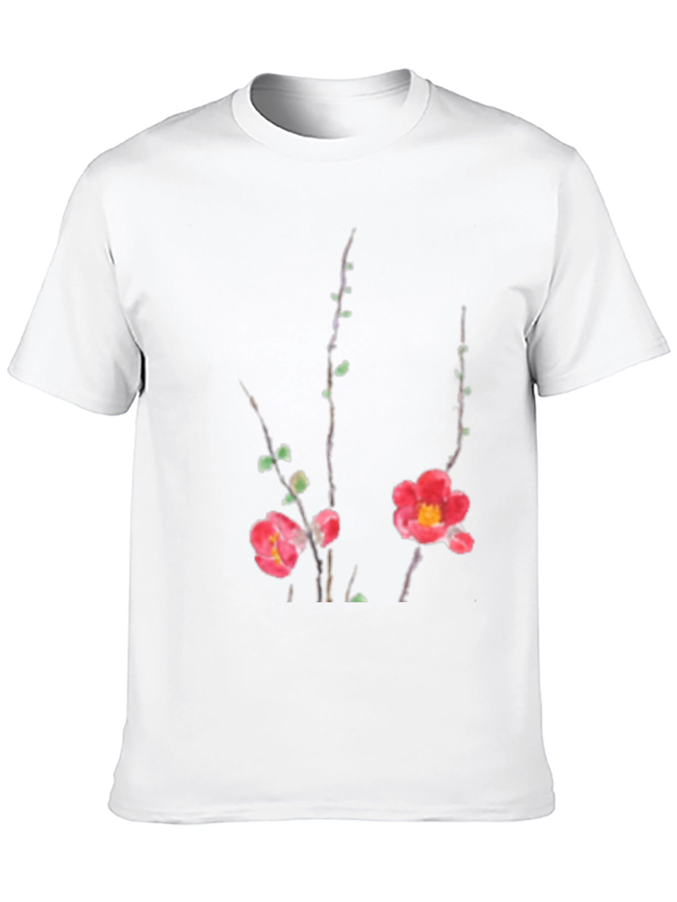 Floral Print Black T-Shirt