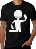 DJ Stick Figure Graphic Tee