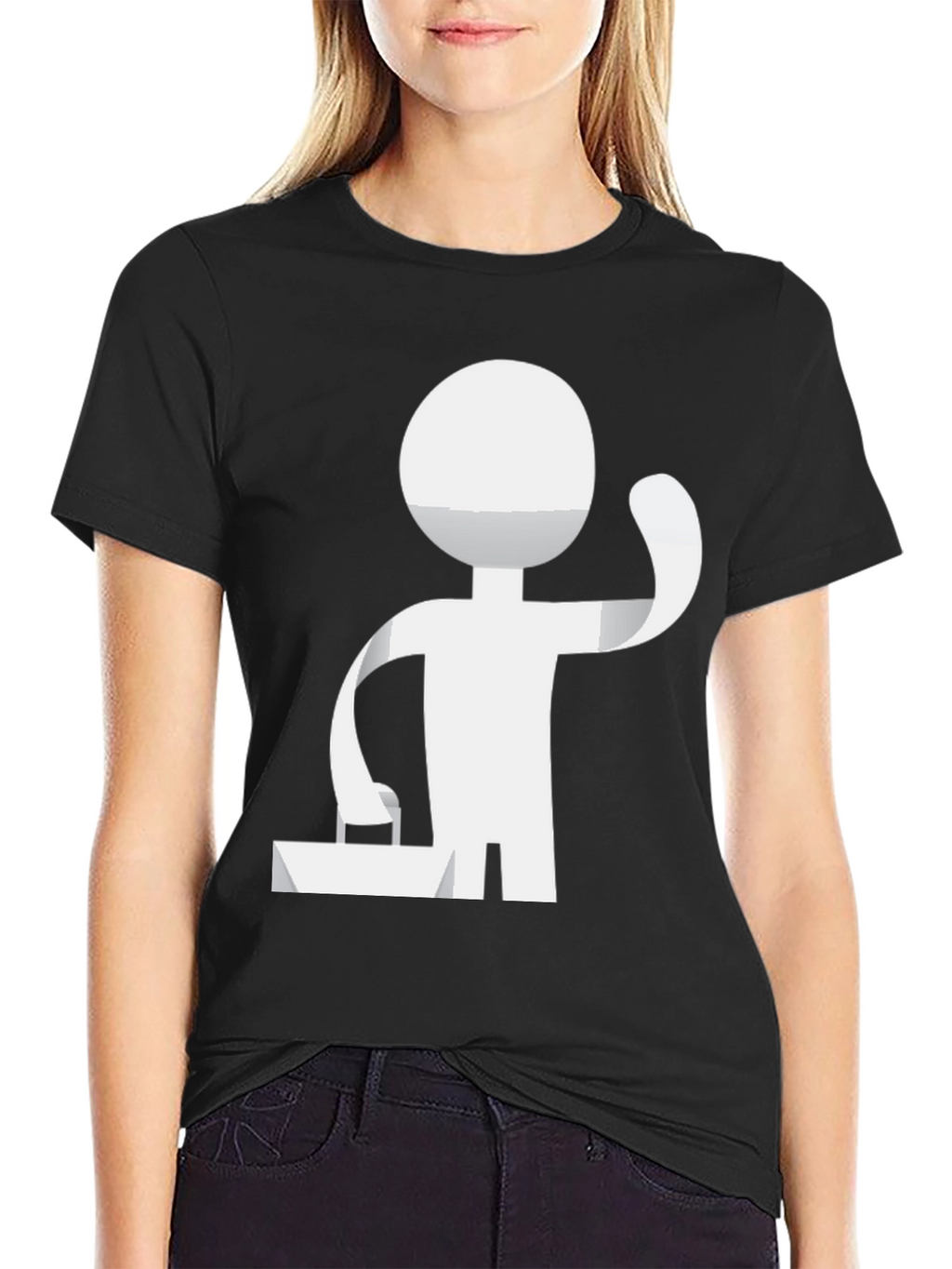DJ Stick Figure Graphic Tee