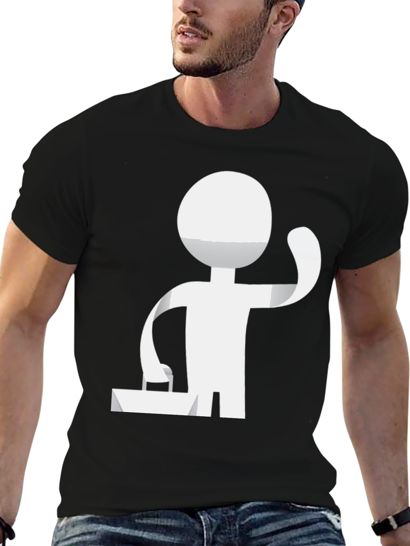 DJ Stick Figure Graphic Tee