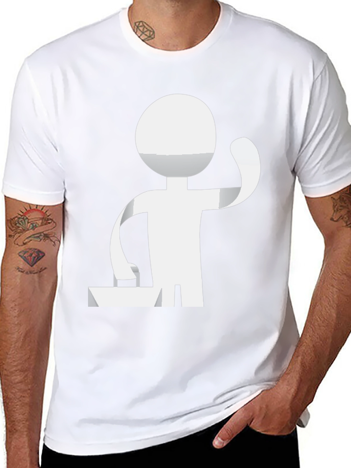 DJ Stick Figure Graphic Tee