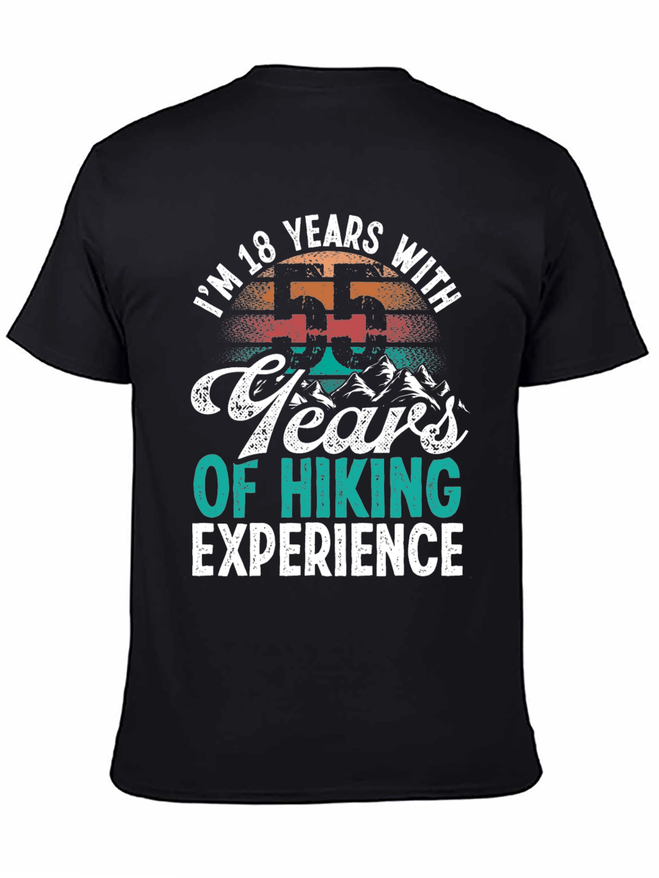 Funny Hiking Experience T-Shirt - 55 Years