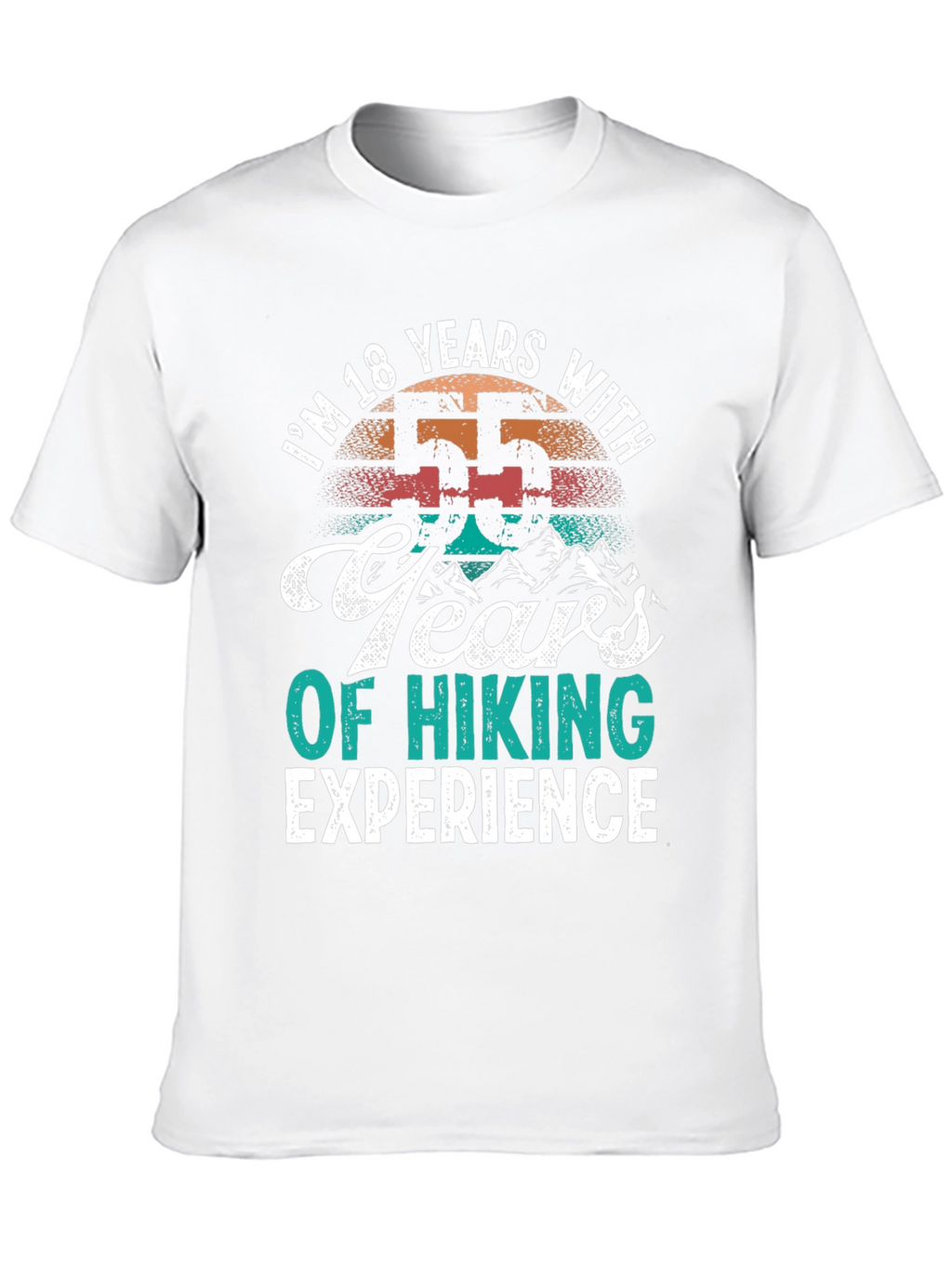 Funny Hiking Experience T-Shirt - 55 Years