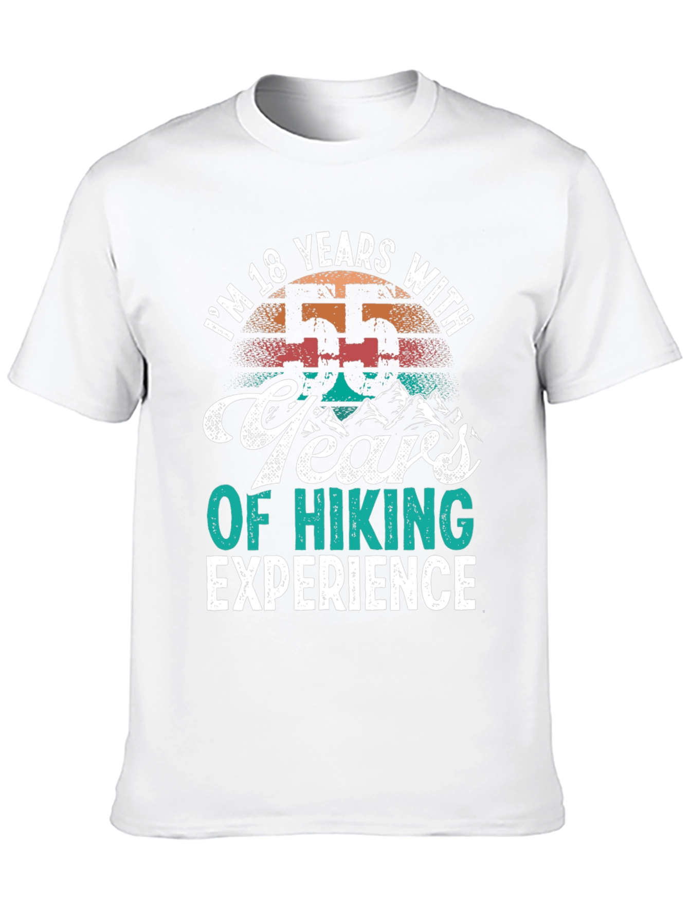 Funny Hiking Experience T-Shirt - 55 Years