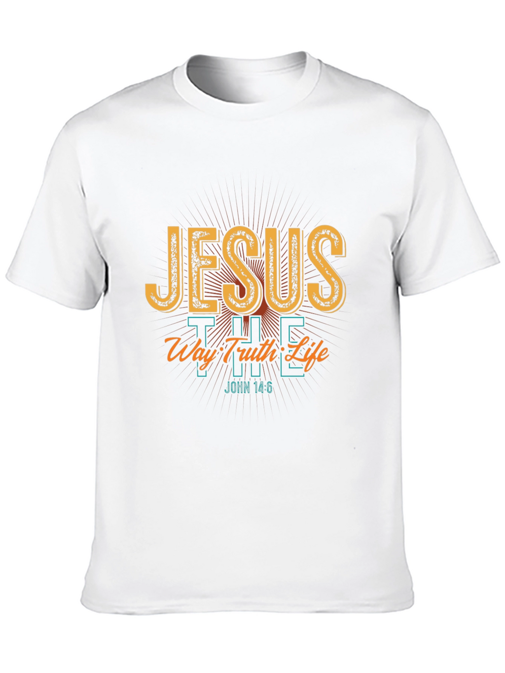Jesus The Way Truth Life Black T-Shirt