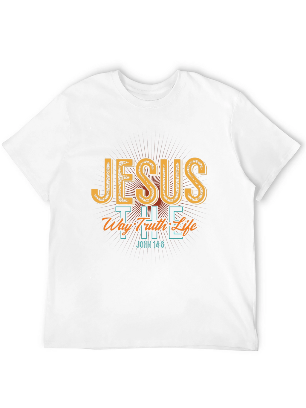 Jesus The Way Truth Life Black T-Shirt