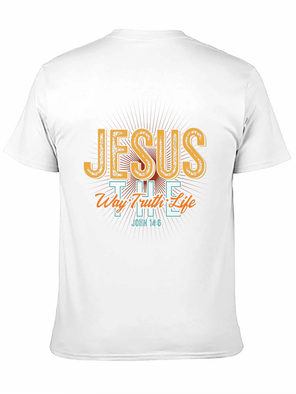 Jesus The Way Truth Life Black T-Shirt