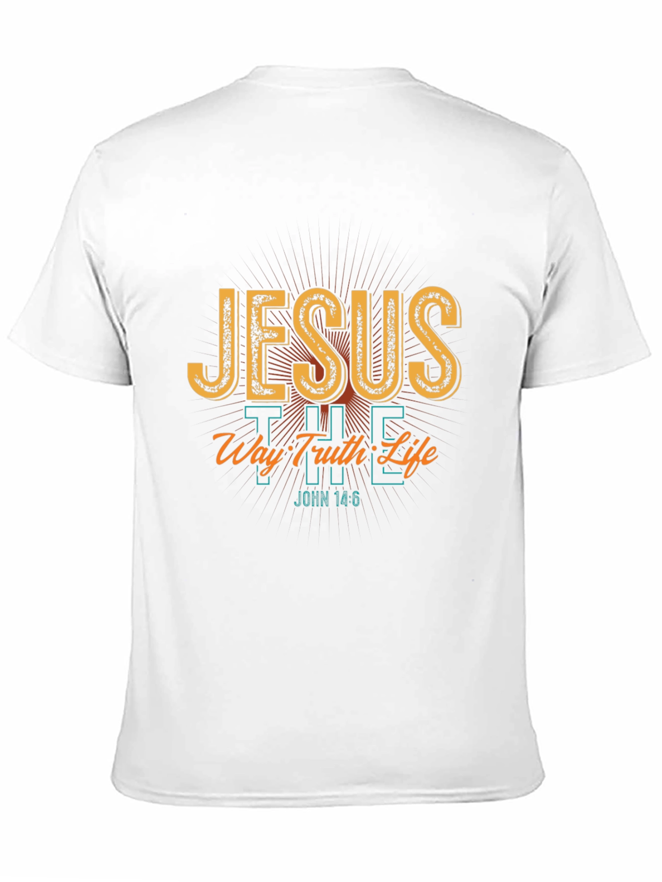 Jesus The Way Truth Life Black T-Shirt