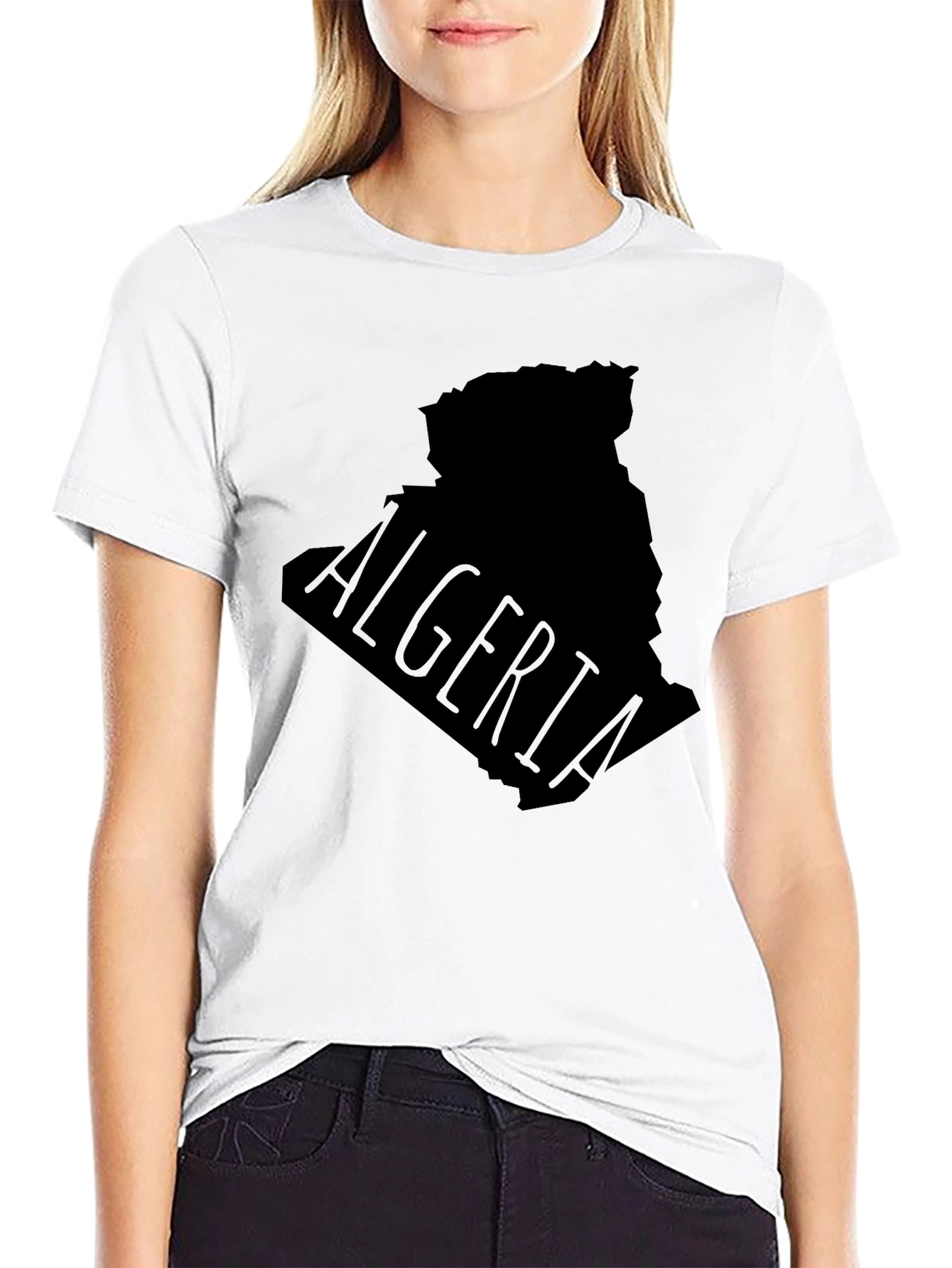 Algeria Map Graphic T-Shirt