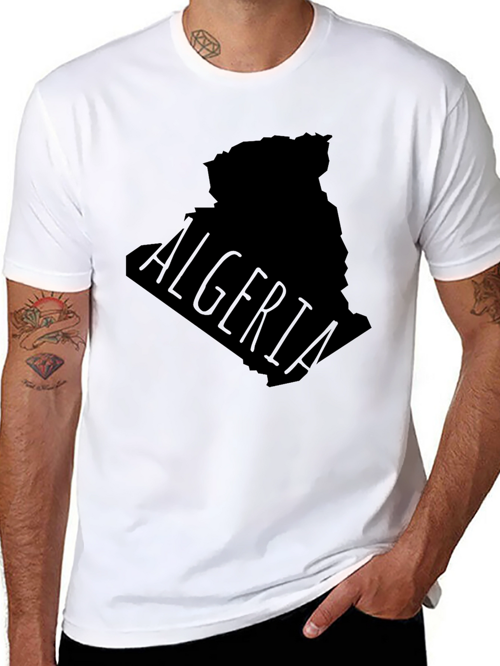 Algeria Map Graphic T-Shirt