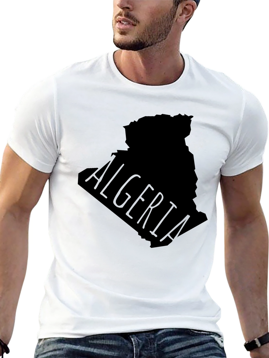Algeria Map Graphic T-Shirt