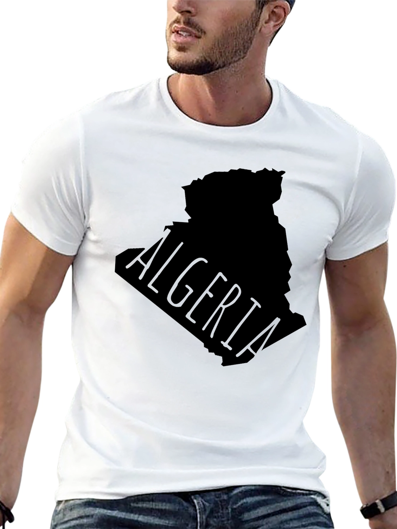 Algeria Map Graphic T-Shirt