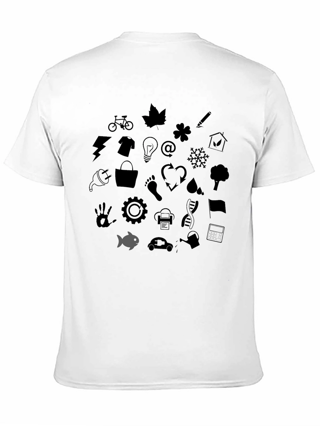 Eco Icons Black T-Shirt