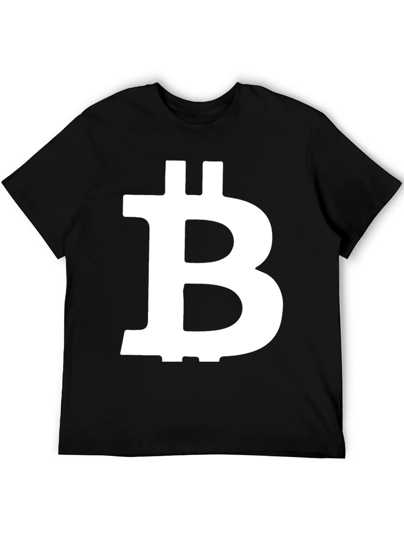 Bitcoin B Symbol Black T-Shirt Crypto Currency Fan Tee