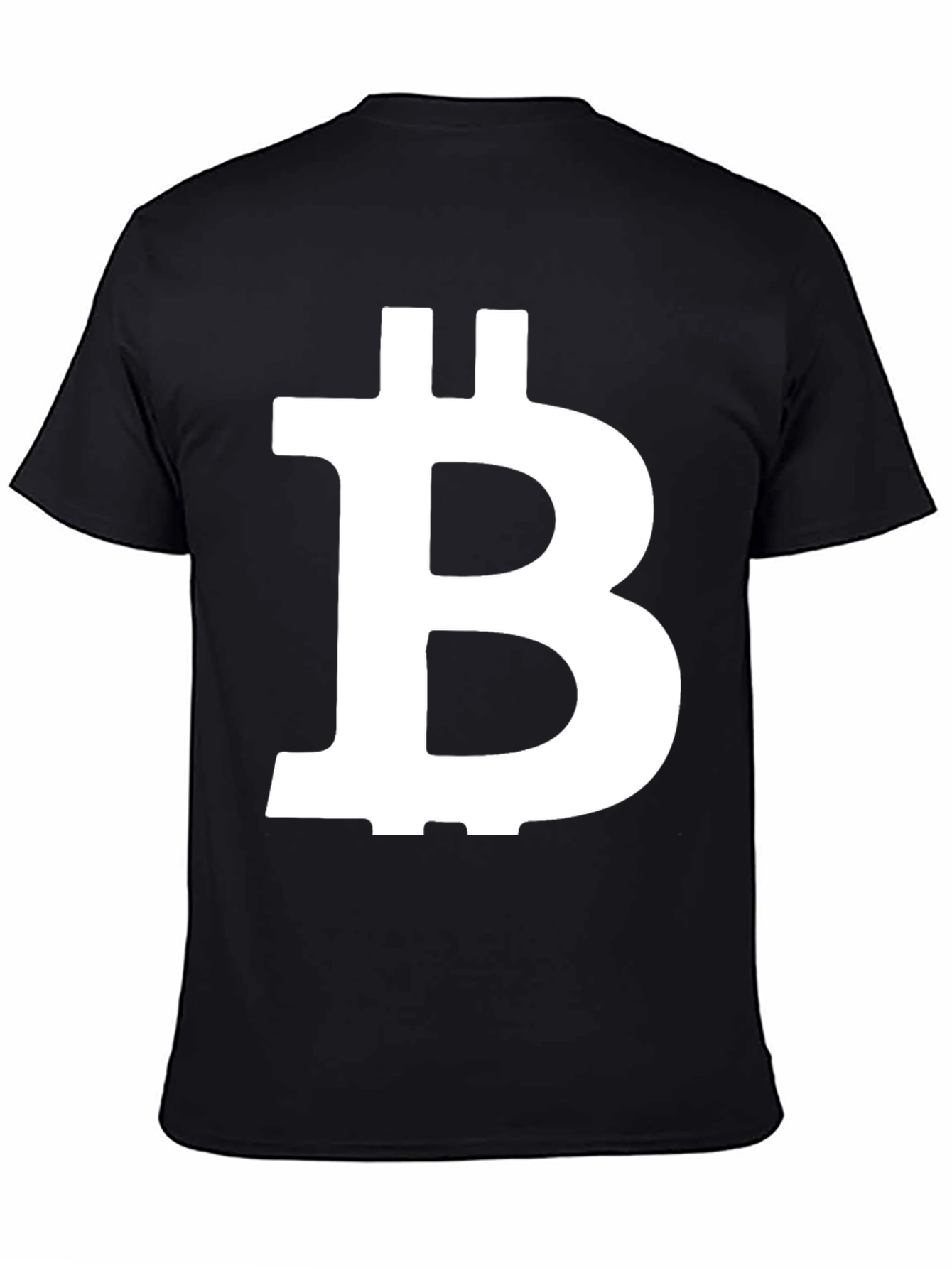 Bitcoin B Symbol Black T-Shirt Crypto Currency Fan Tee