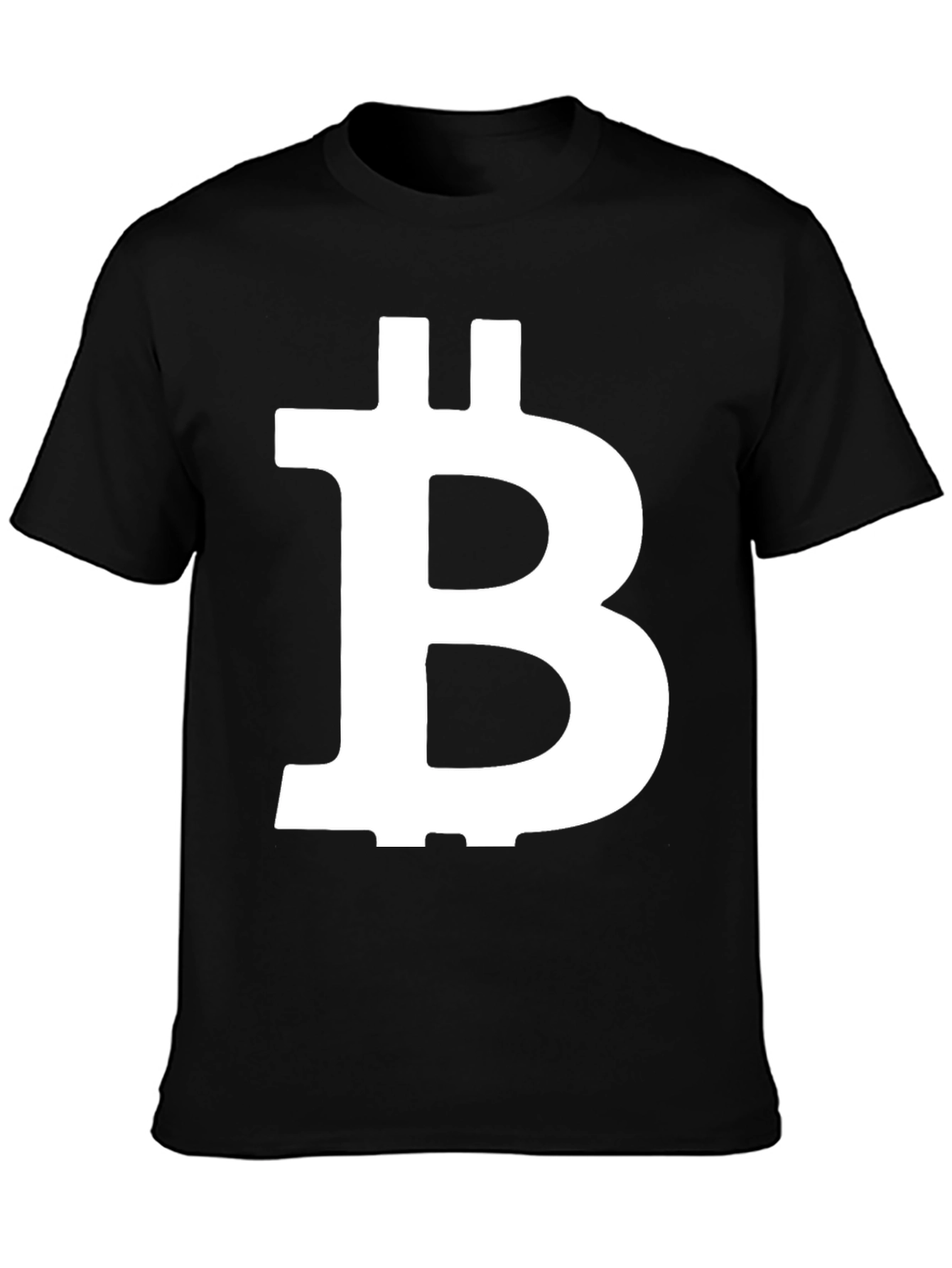 Bitcoin B Symbol Black T-Shirt Crypto Currency Fan Tee