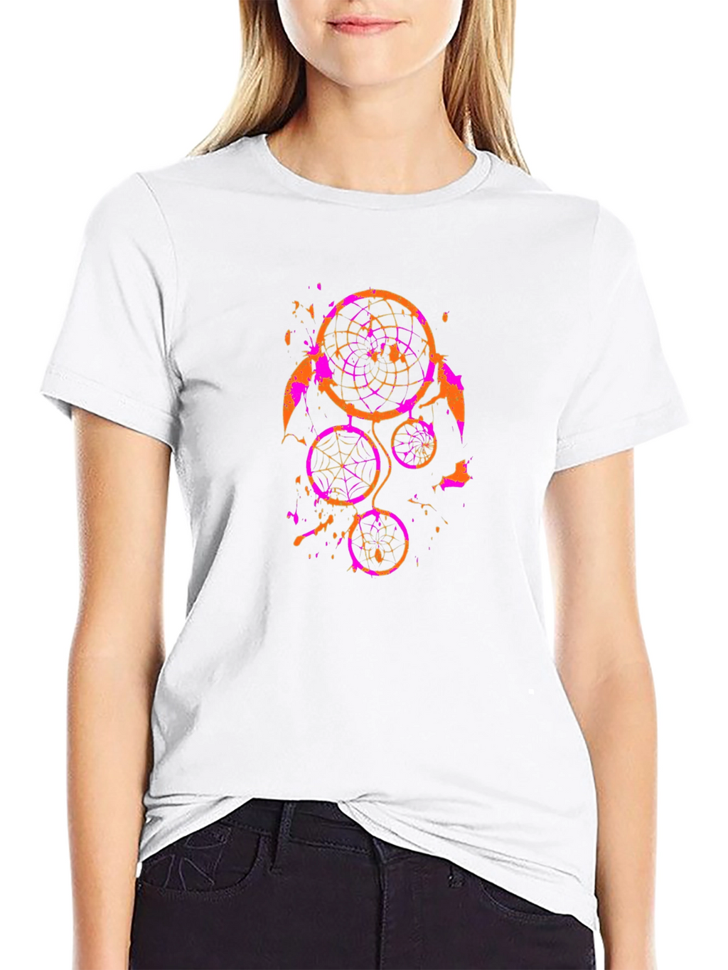 Dreamcatcher Print Black Tee