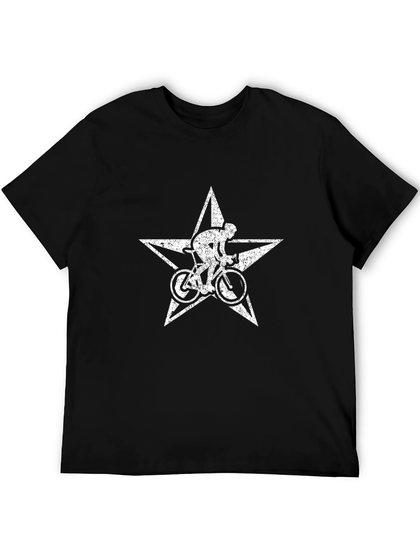 Cyclist Star Graphic Tee - Black