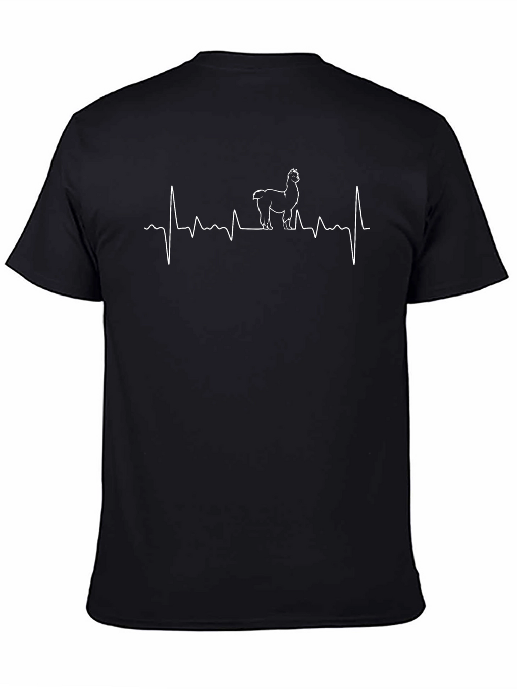 Alpaca Heartbeat Graphic Tee - Black