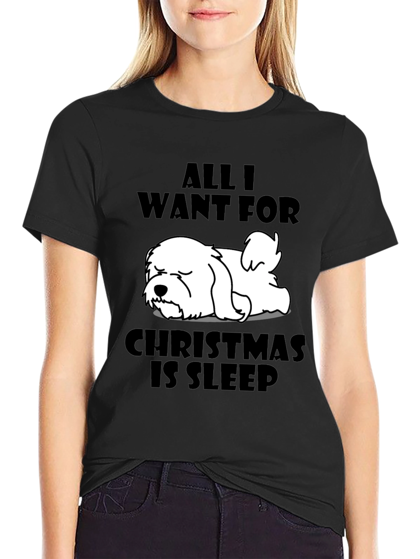 All I Want For Christmas is Sleep T-Shirt