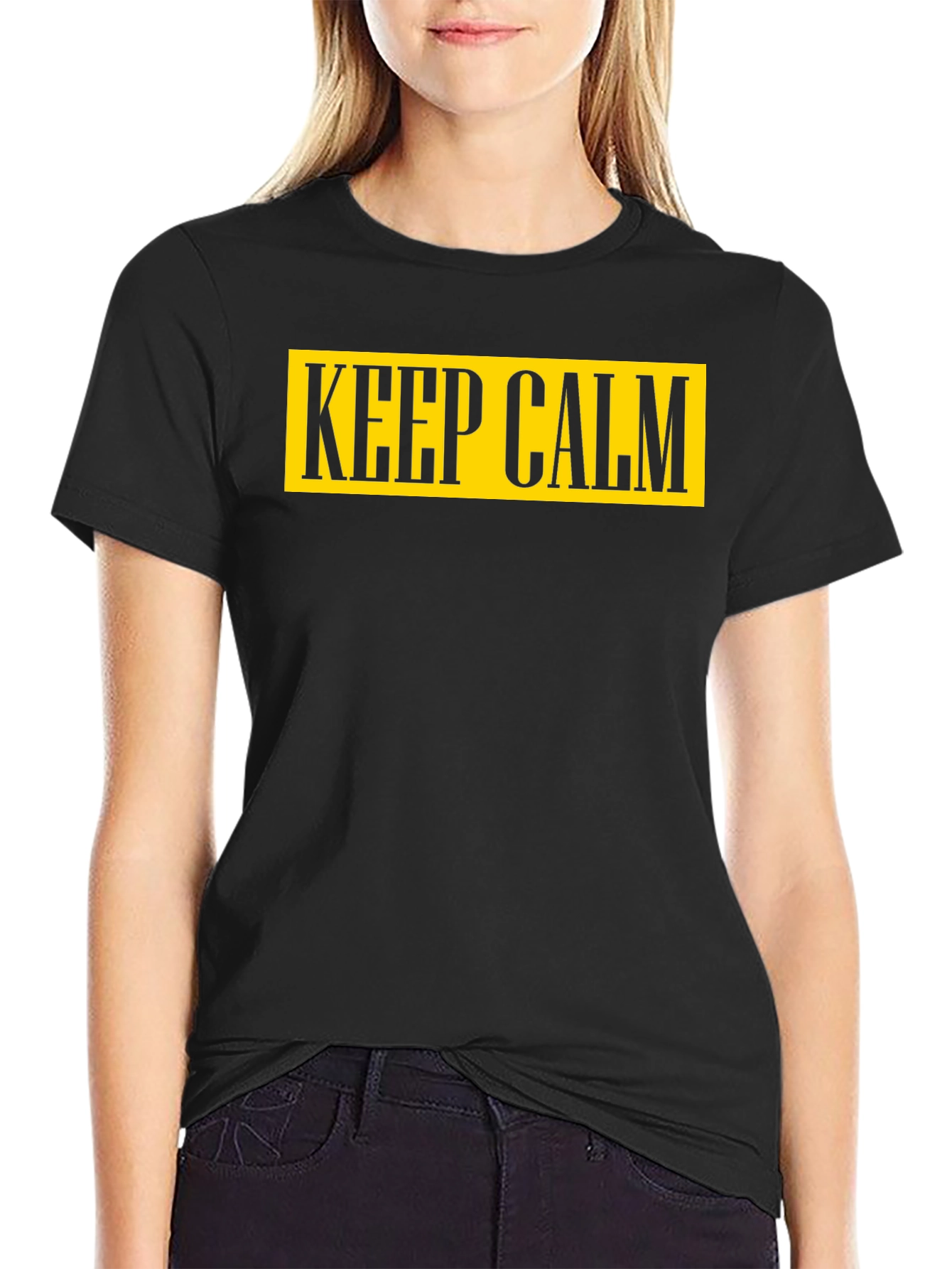 Keep Calm Graphic Tee - Mens Cotton T-Shirt