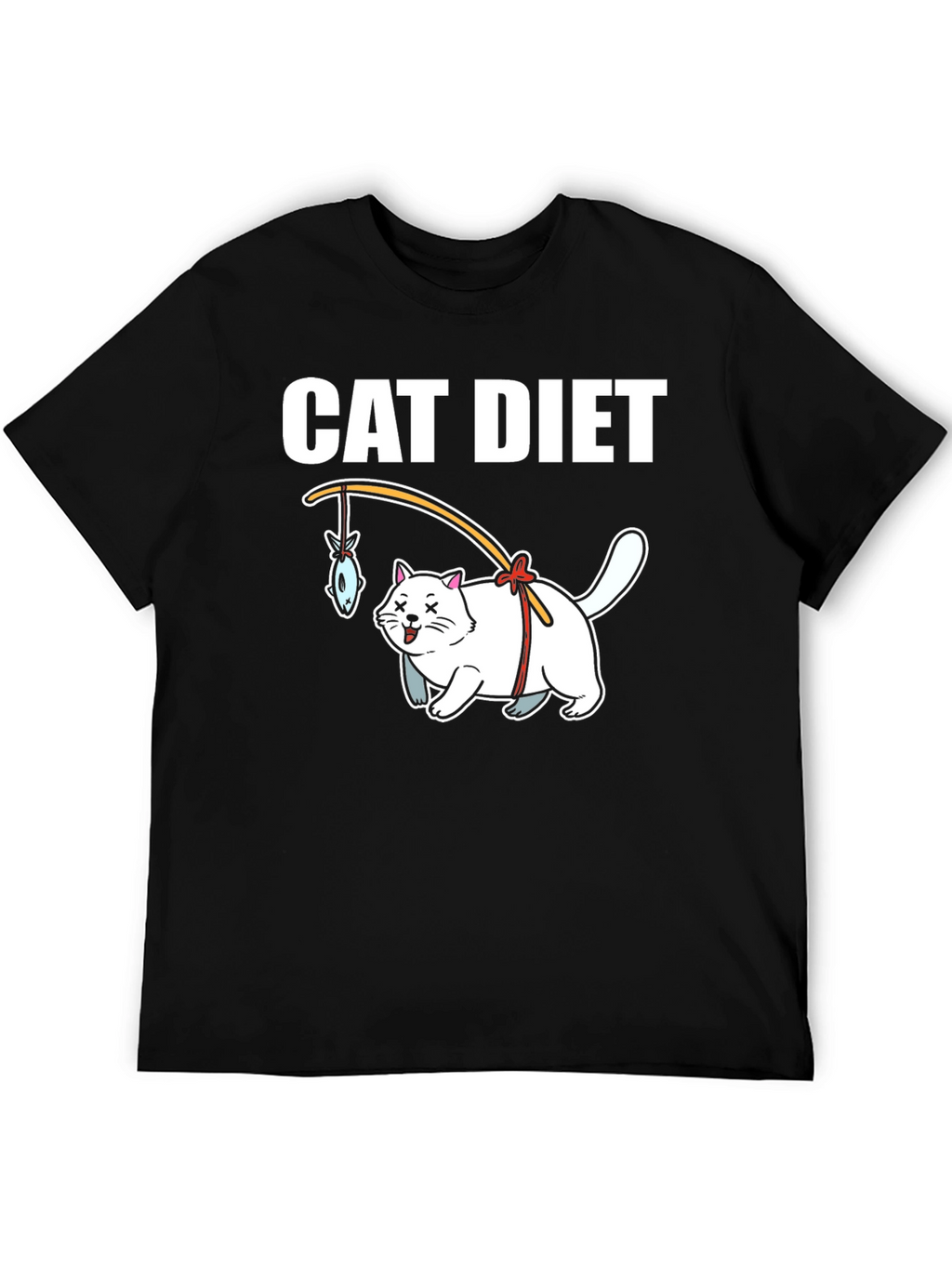 Cat Diet Graphic T-Shirt