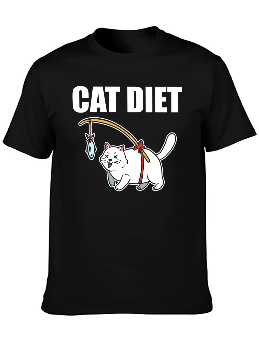 Cat Diet Graphic T-Shirt