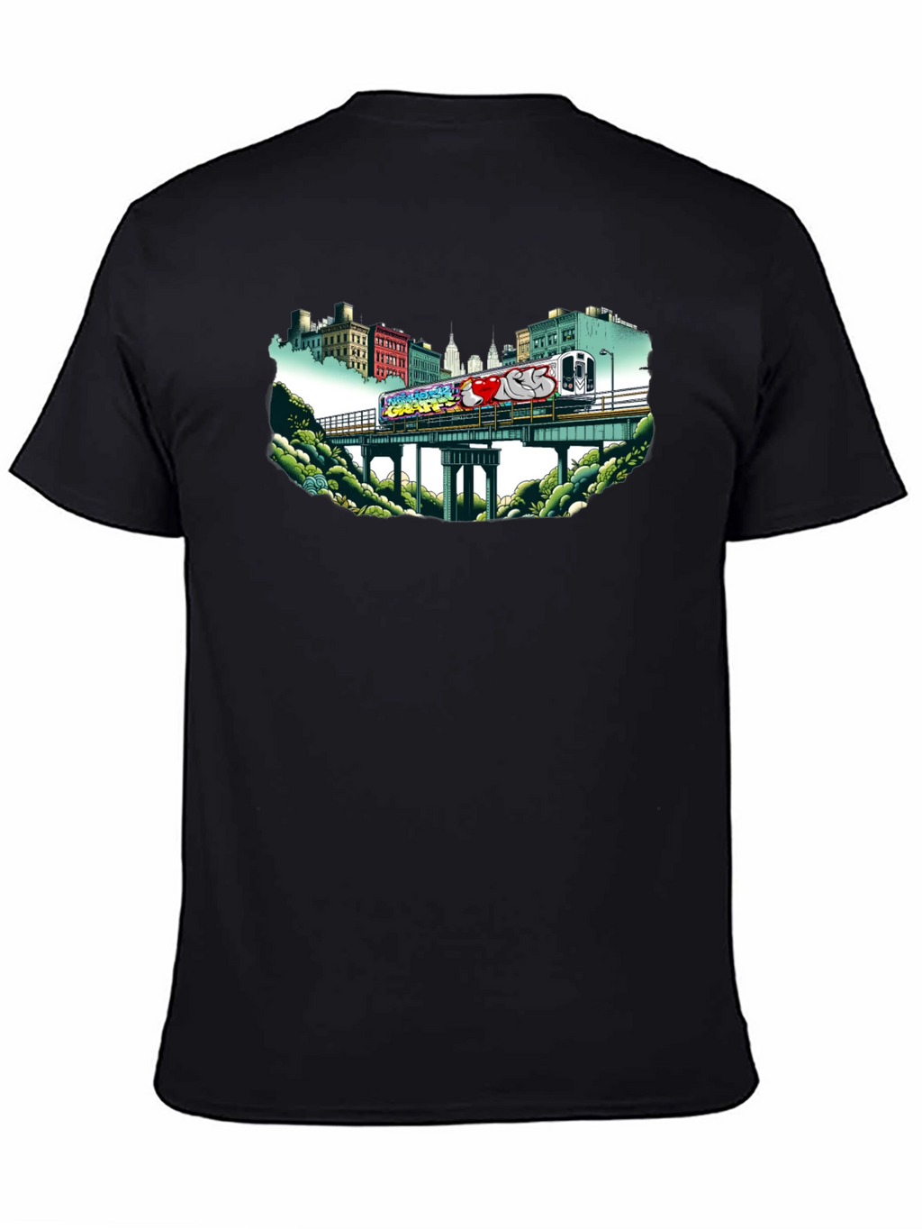Graffiti Train T-Shirt - Urban Style