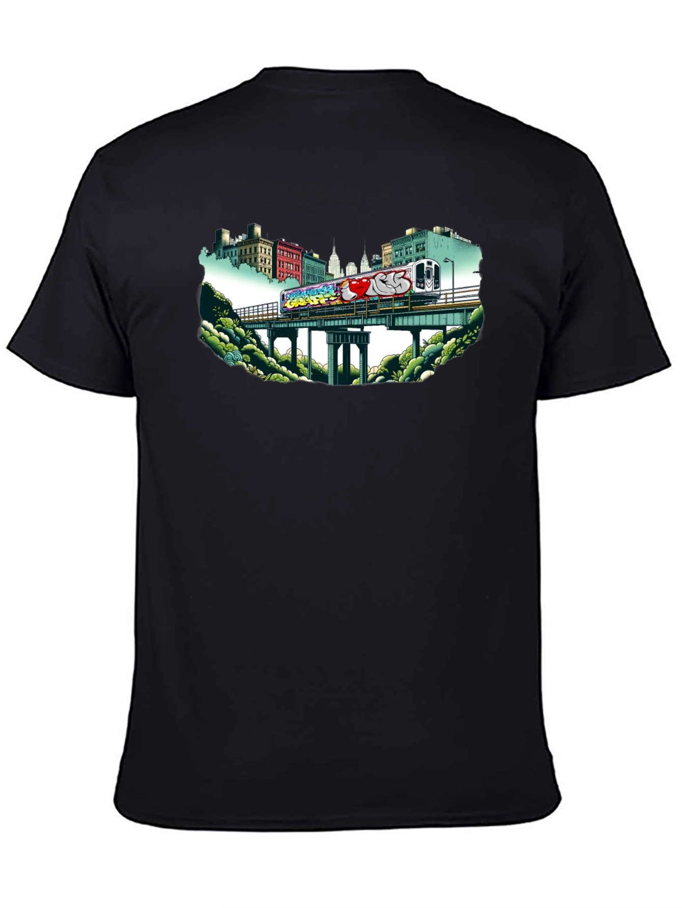 Graffiti Train T-Shirt - Urban Style