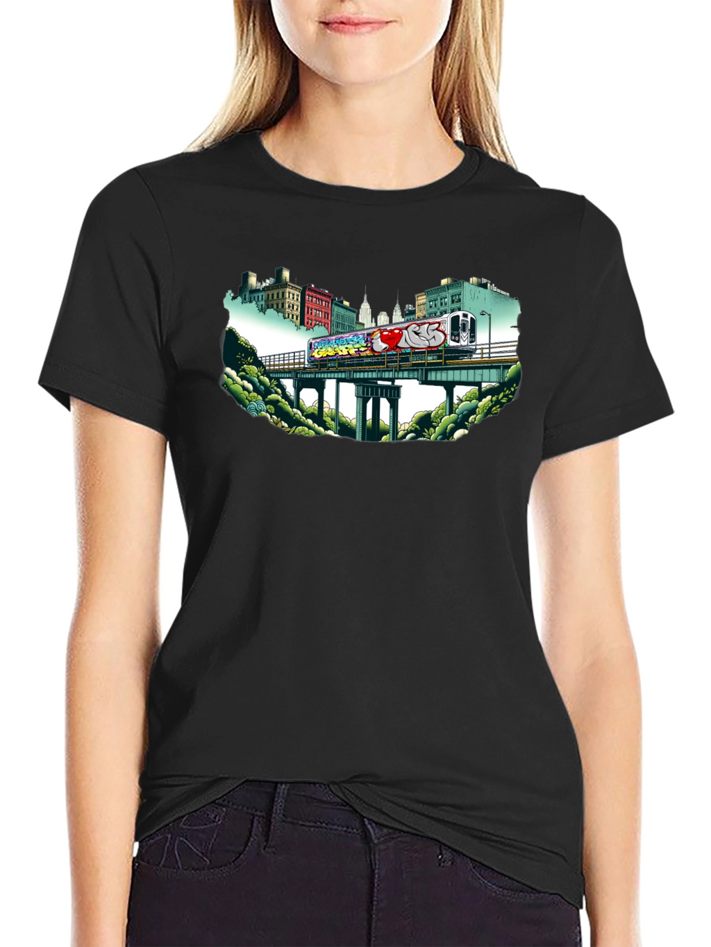 Graffiti Train T-Shirt - Urban Style