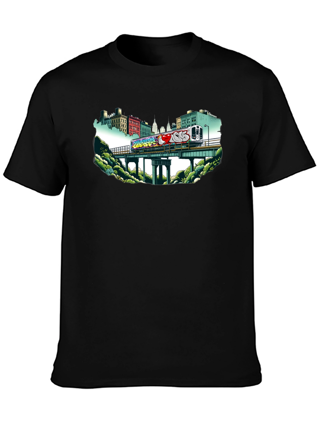 Graffiti Train T-Shirt - Urban Style