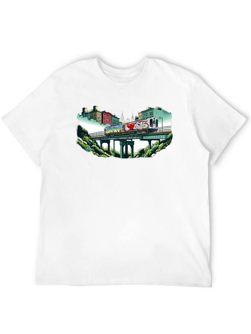 Graffiti Train T-Shirt - Urban Style