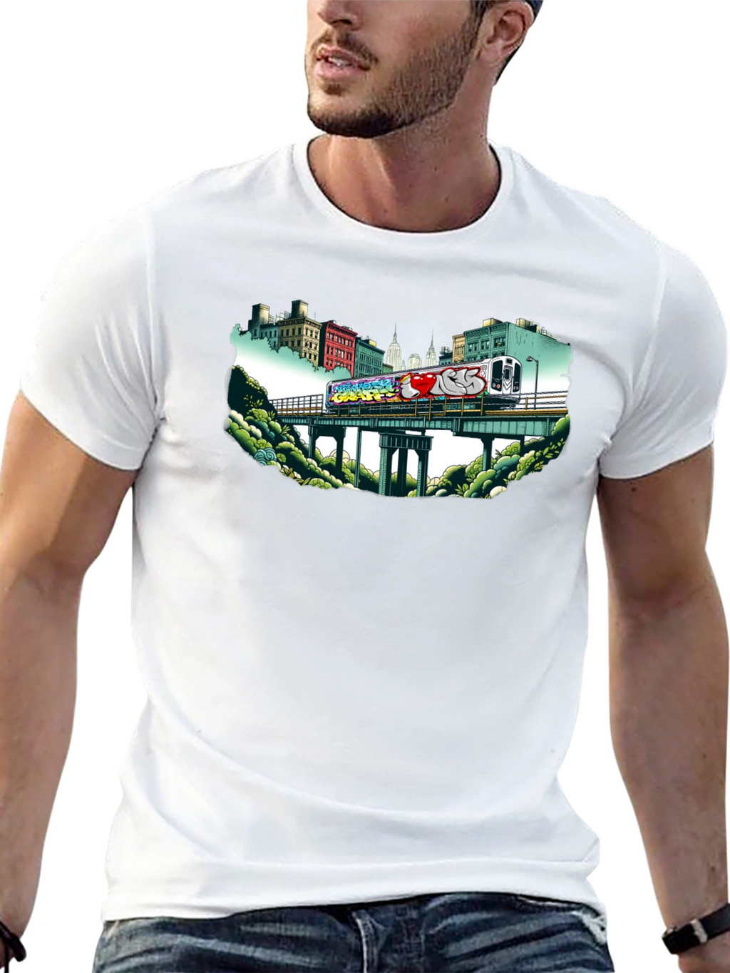 Graffiti Train T-Shirt - Urban Style