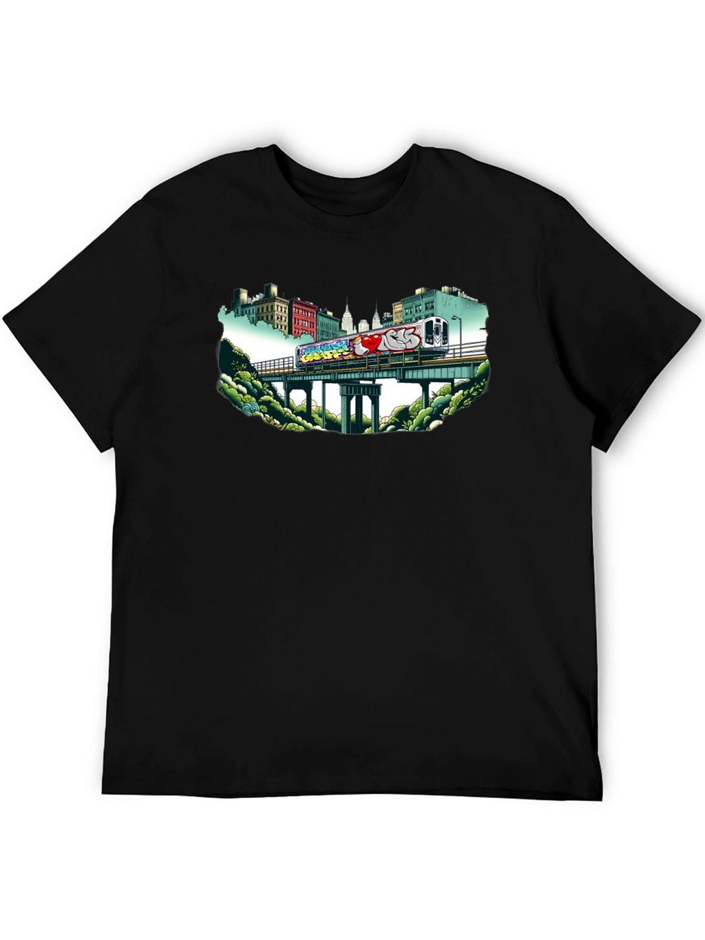 Graffiti Train T-Shirt - Urban Style