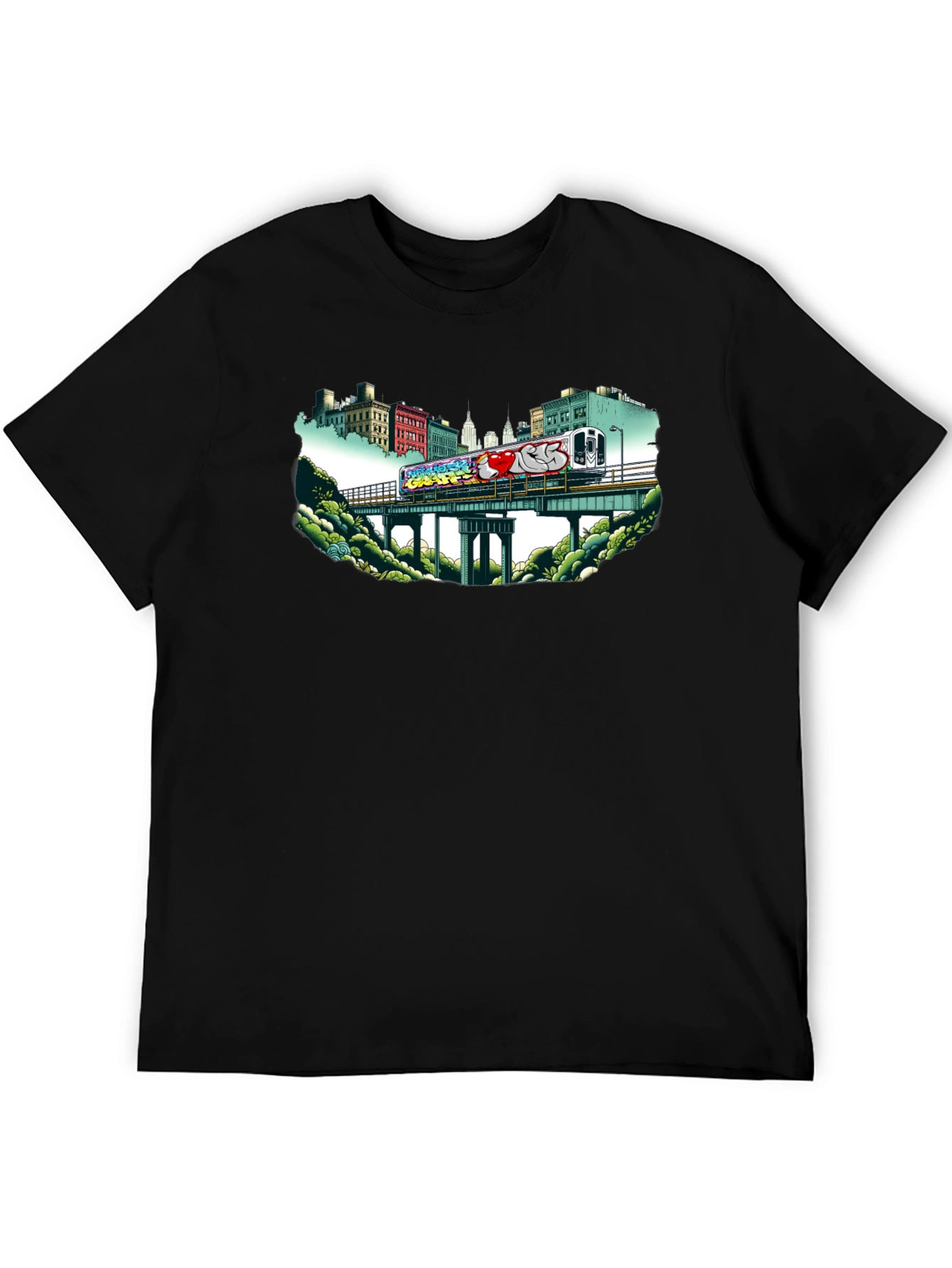 Graffiti Train T-Shirt - Urban Style