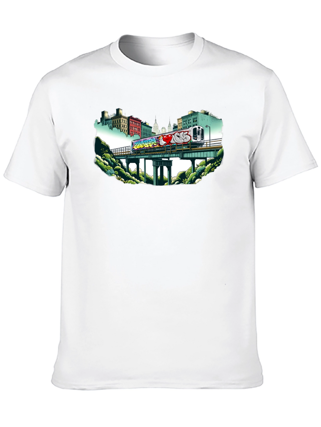 Graffiti Train T-Shirt - Urban Style