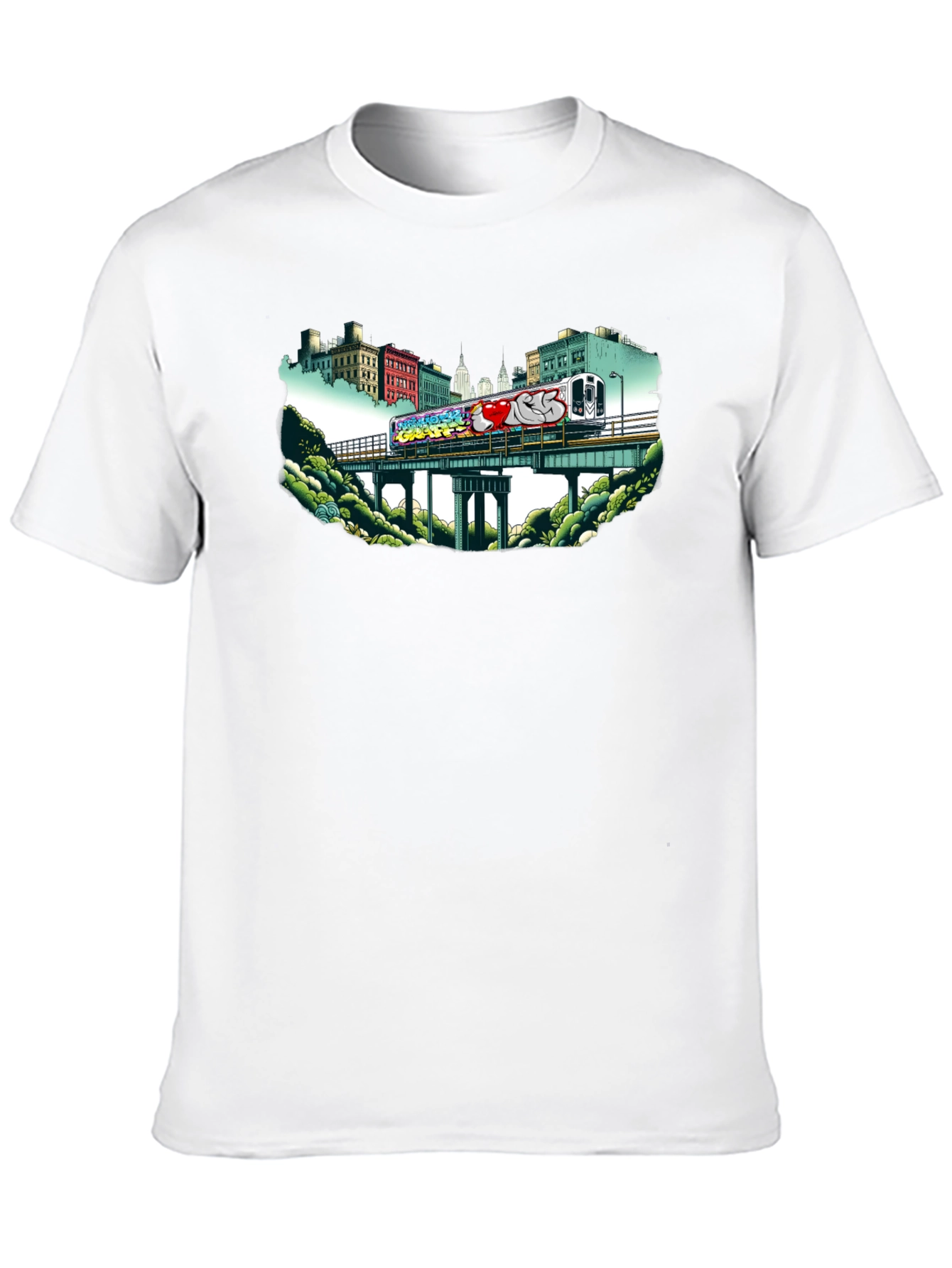 Graffiti Train T-Shirt - Urban Style