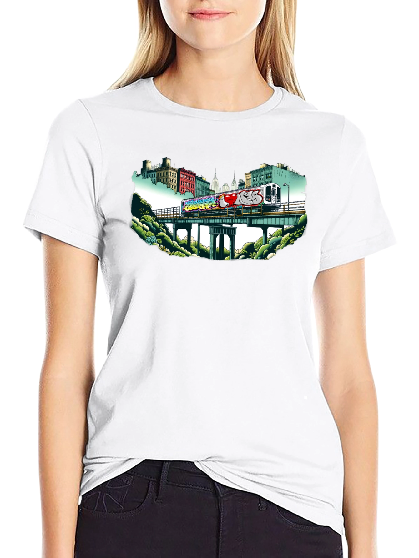 Graffiti Train T-Shirt - Urban Style