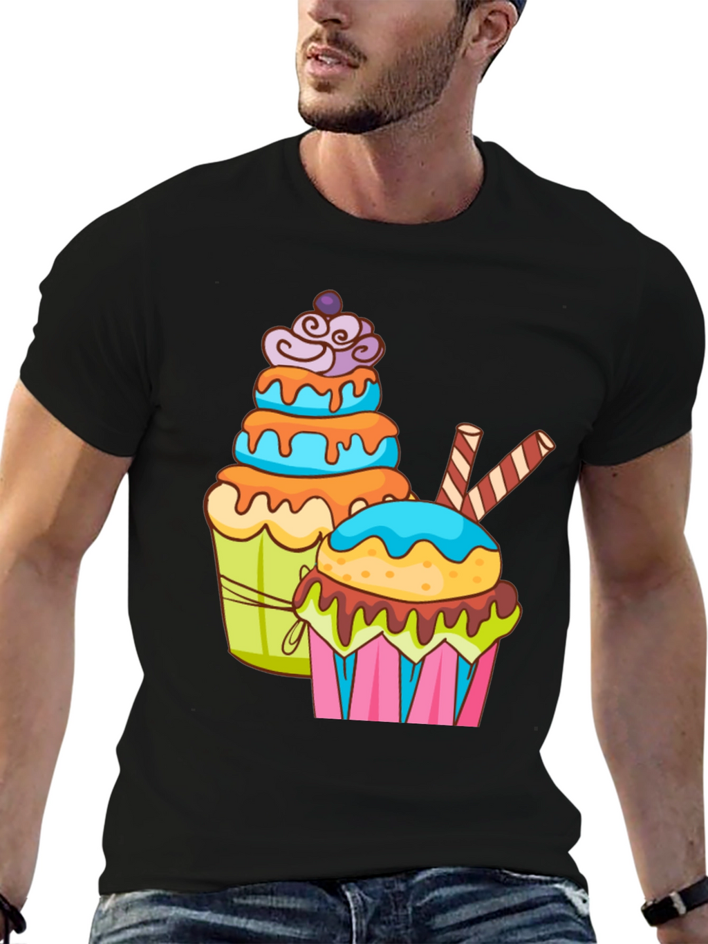 Cupcake Graphic T-Shirt - Sweet Tooth Fashion