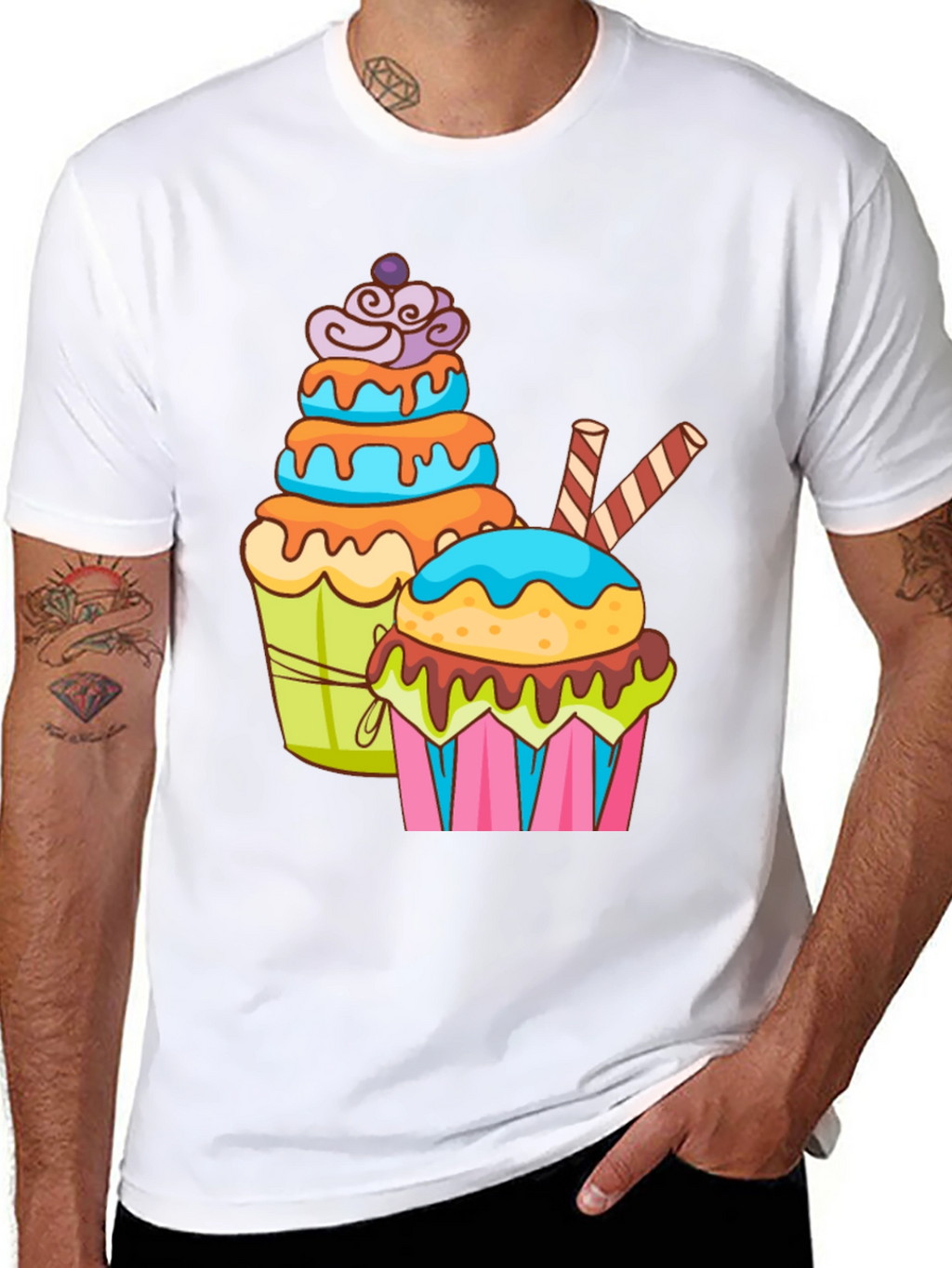 Cupcake Graphic T-Shirt - Sweet Tooth Fashion