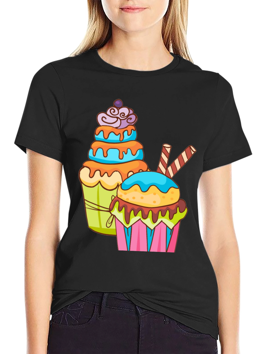 Cupcake Graphic T-Shirt - Sweet Tooth Fashion