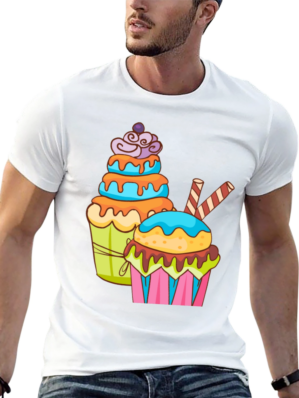 Cupcake Graphic T-Shirt - Sweet Tooth Fashion
