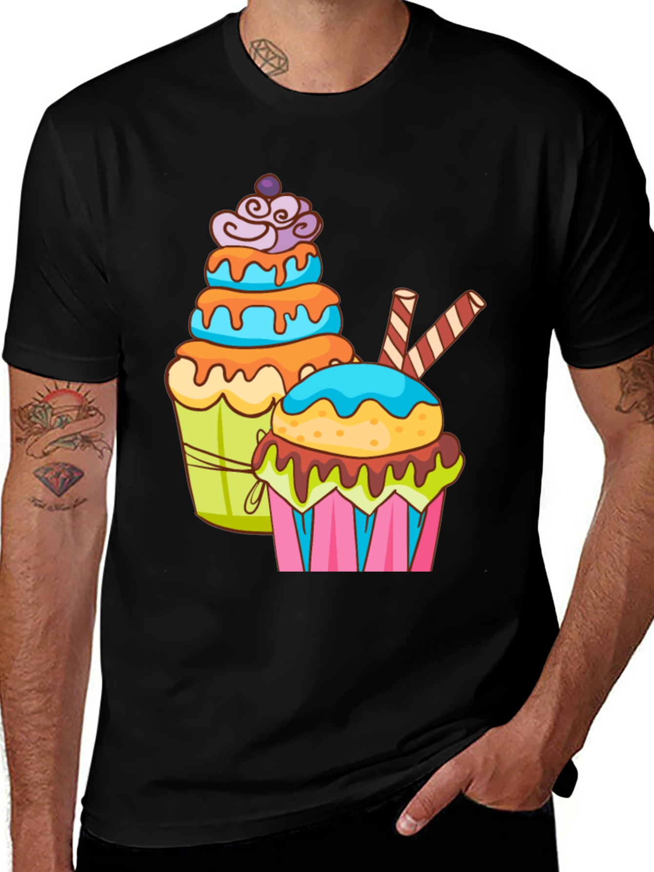 Cupcake Graphic T-Shirt - Sweet Tooth Fashion