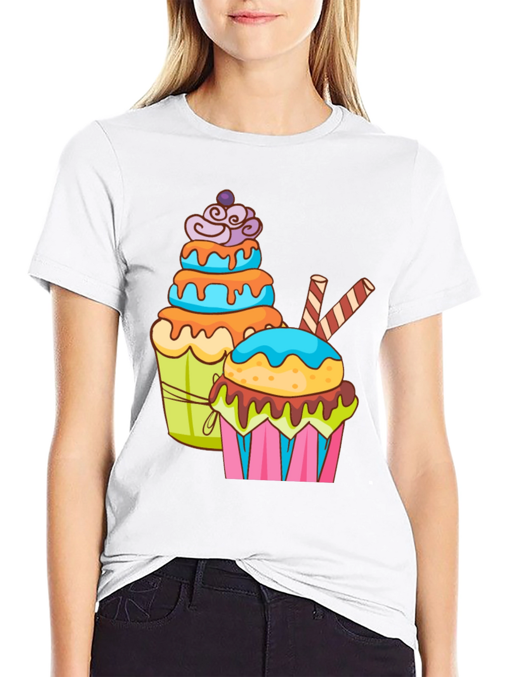 Cupcake Graphic T-Shirt - Sweet Tooth Fashion
