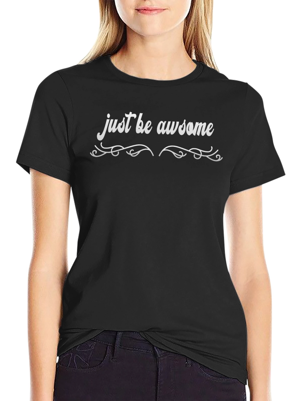 Just Be Awesome Black T-Shirt