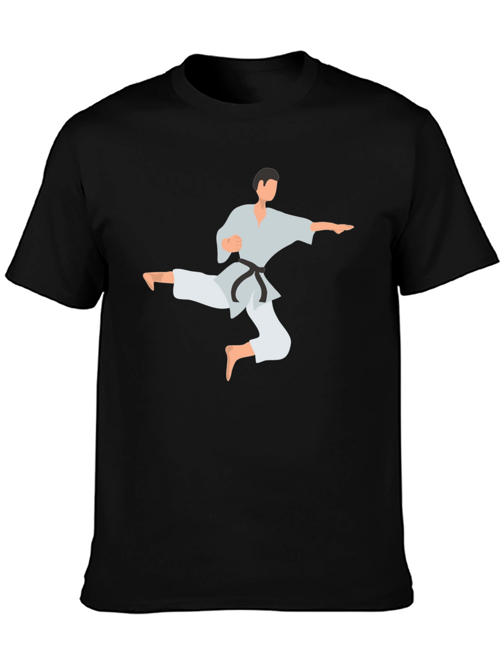 Karate Kick Graphic Tee - Black